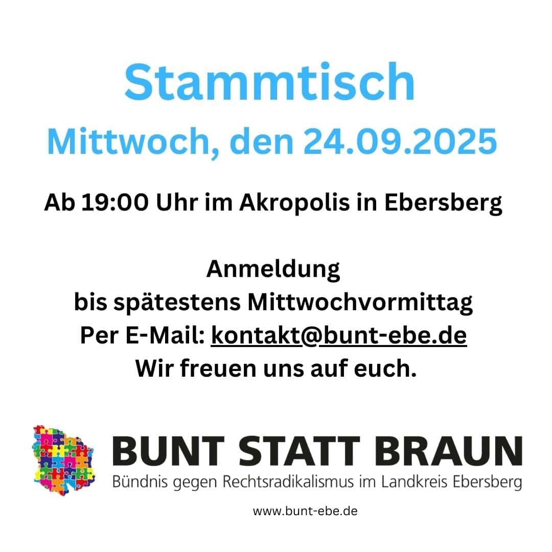Stammtisch am 24. September 2025 in Ebersberg